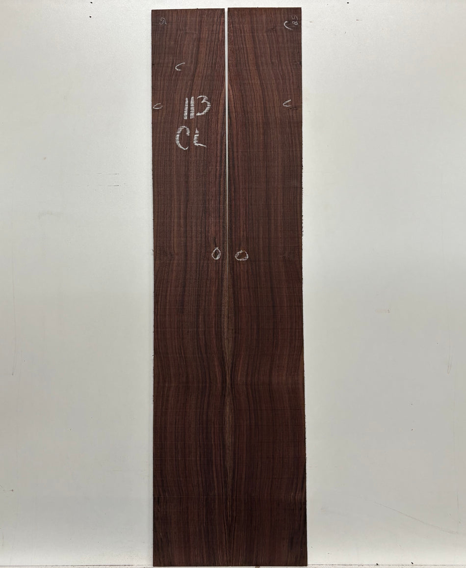 Juego de fondo y aros de guitarra de grado AAAA Dreadnought de palisandro de la India Oriental #61 