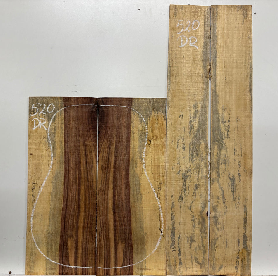 Royal Red Tamarind Dreadnought Guitar Back and Side Set #520