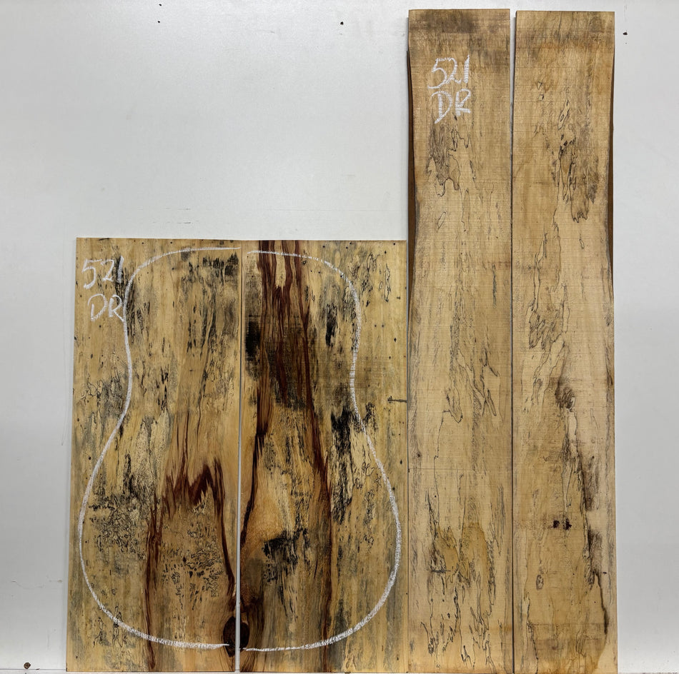 Royal Red Tamarind Dreadnought Guitar Back and Side Set #521