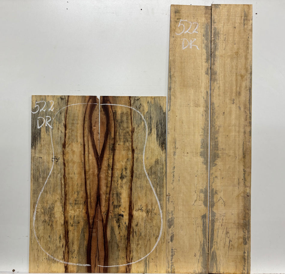 Royal Red Tamarind Dreadnought Guitar Back and Side Set #522