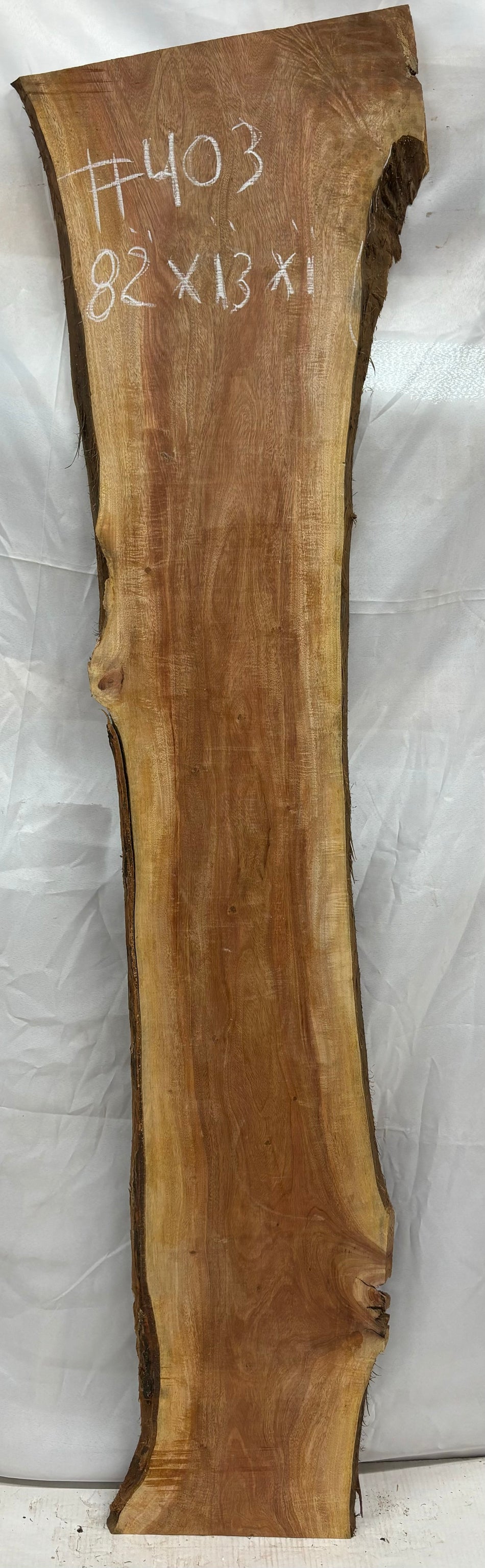 Hermosas y raras losas/galletas de borde vivo de madera negra africana - 24"x24-1/2"x3", #220