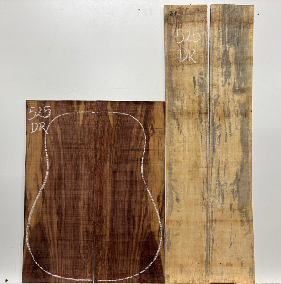 Royal Red Tamarind Dreadnought Guitar Back and Side Set #525