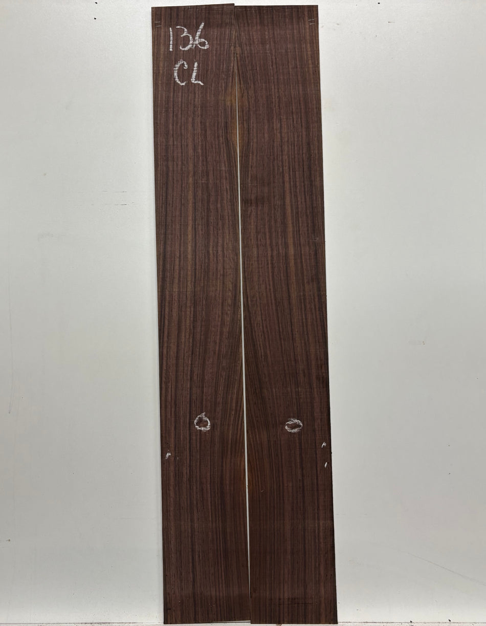 Juego de fondo y aros de guitarra de grado AAAA Dreadnought de palisandro de la India Oriental #61 