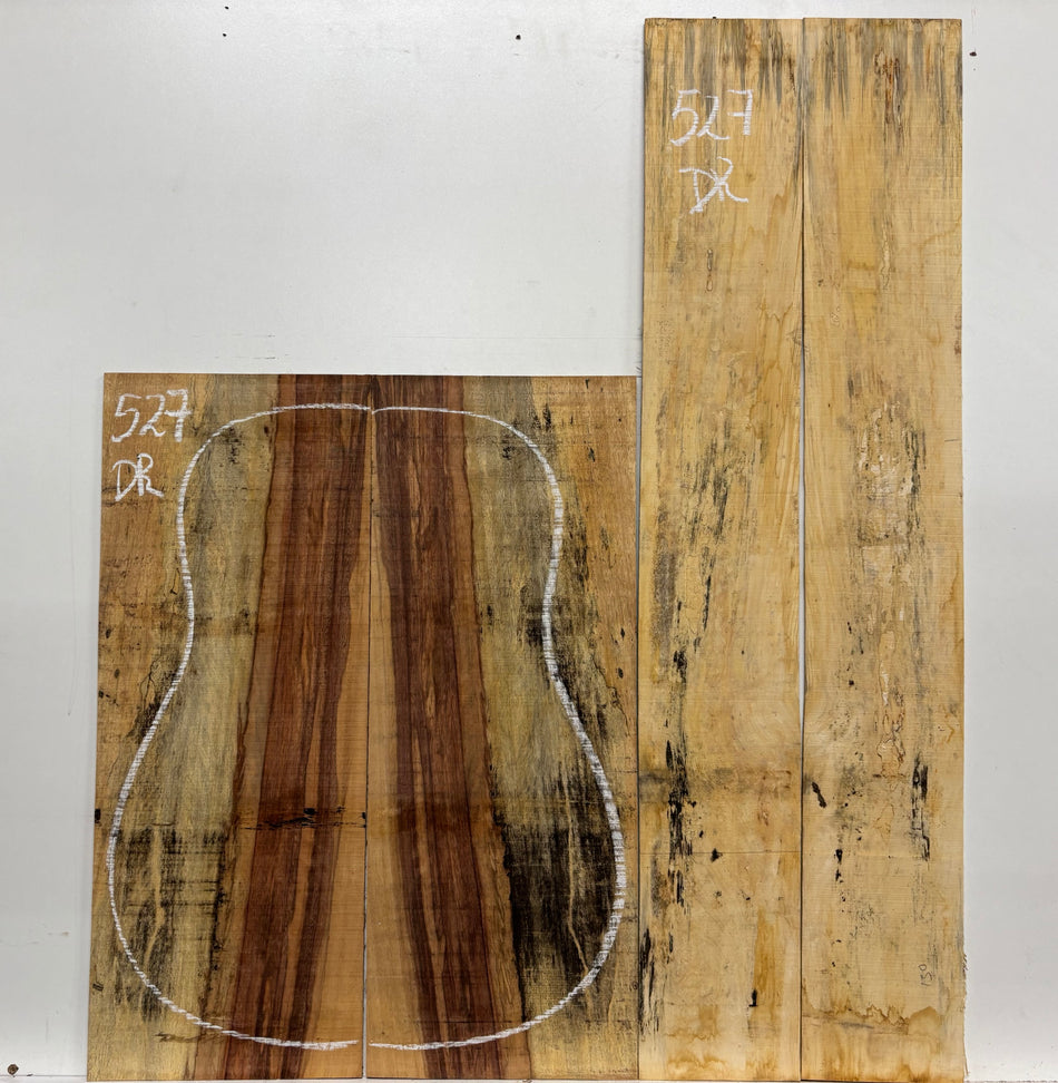 Royal Red Tamarind Dreadnought Guitar Back and Side Set #527