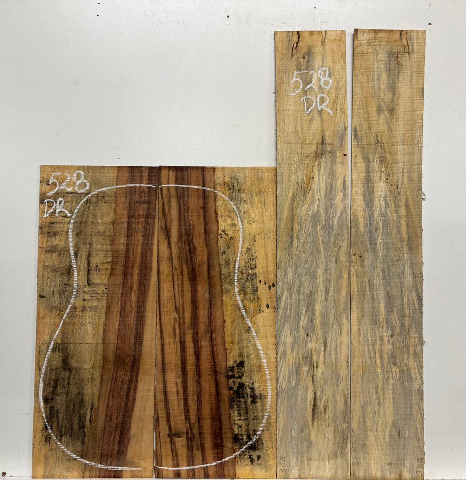 Royal Red Tamarind Dreadnought Guitar Back and Side Set #528