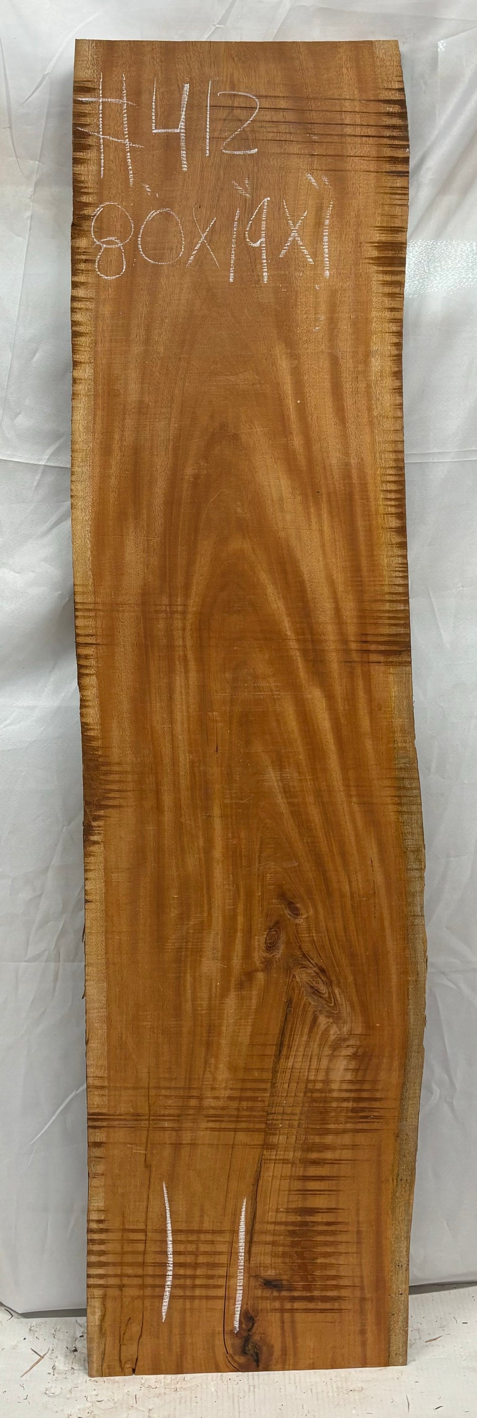 Hermosas y raras losas/galletas de borde vivo de madera negra africana - 24"x24-1/2"x3", #220