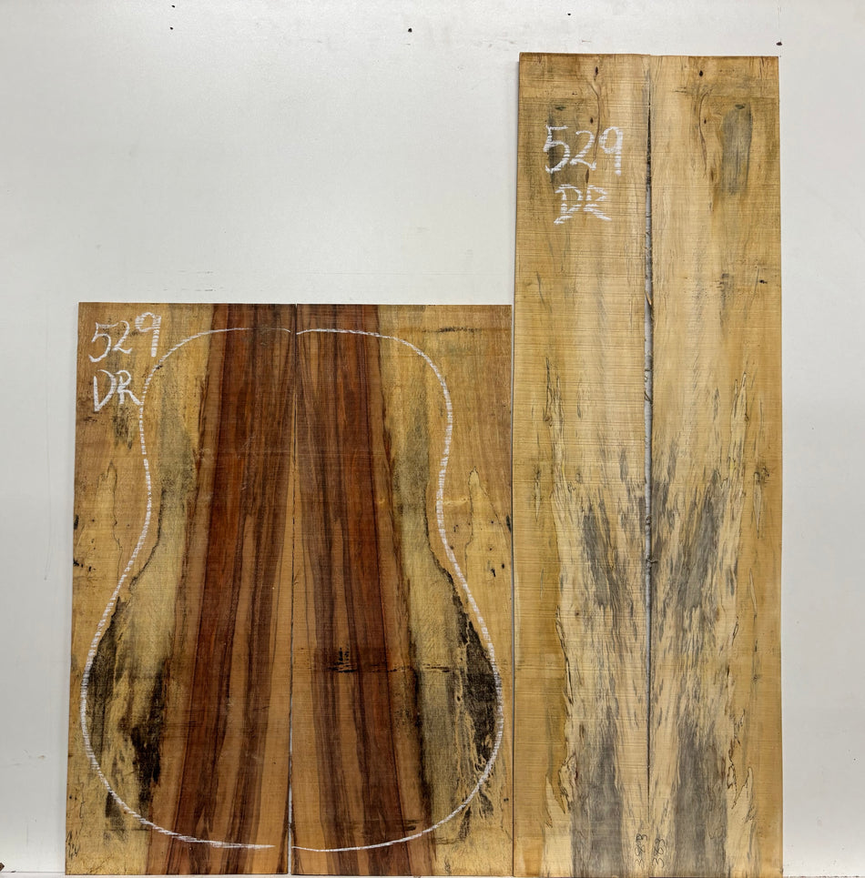 Royal Red Tamarind Dreadnought Guitar Back and Side Set #529