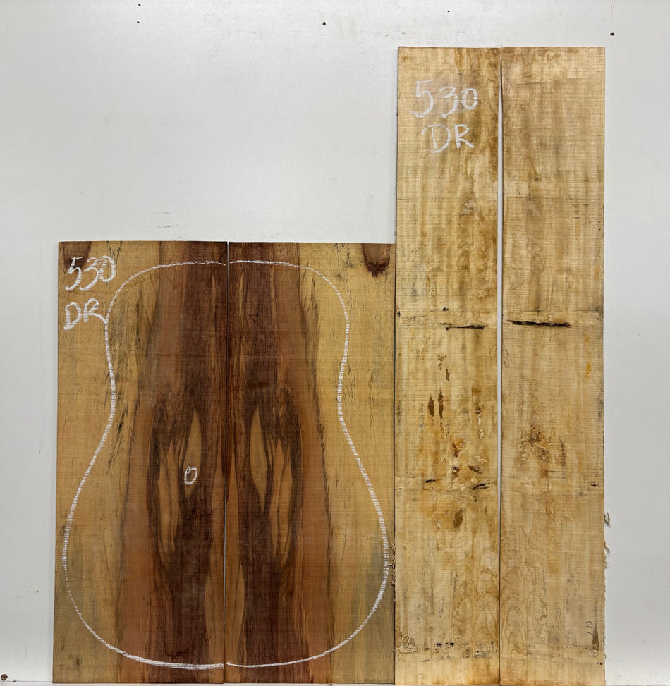 Royal Red Tamarind Dreadnought Guitar Back and Side Set #530