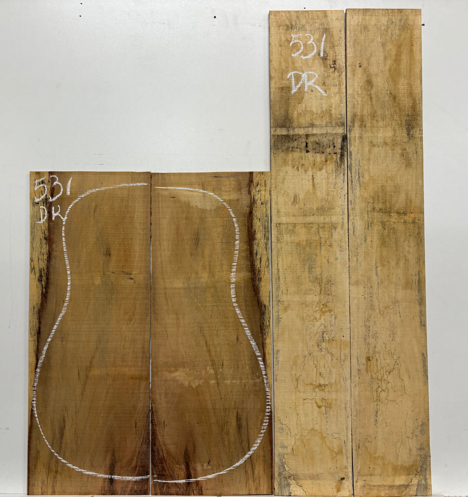 Royal Red Tamarind Dreadnought Guitar Back and Side Set #531