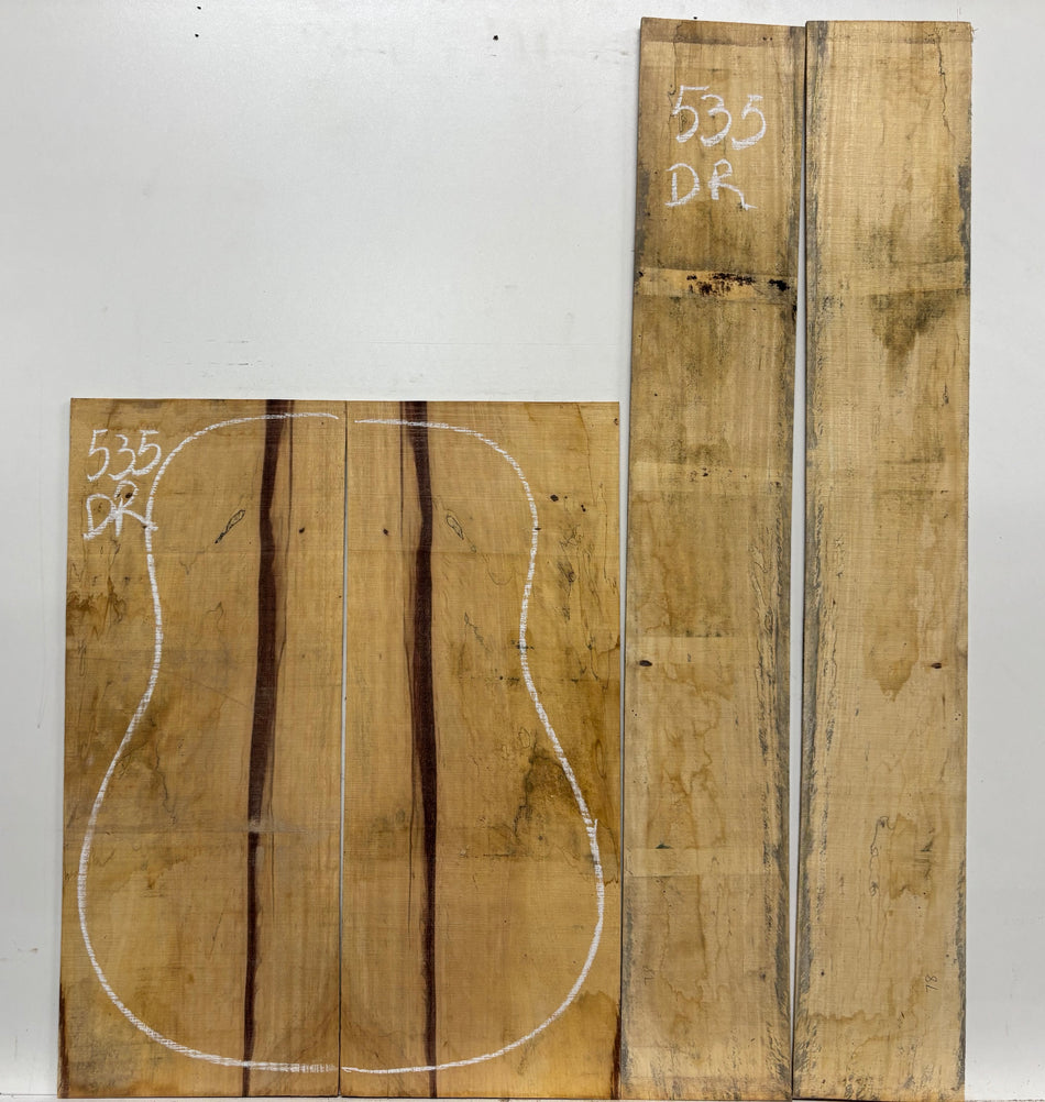 Royal Red Tamarind Dreadnought Guitar Back and Side Set #535