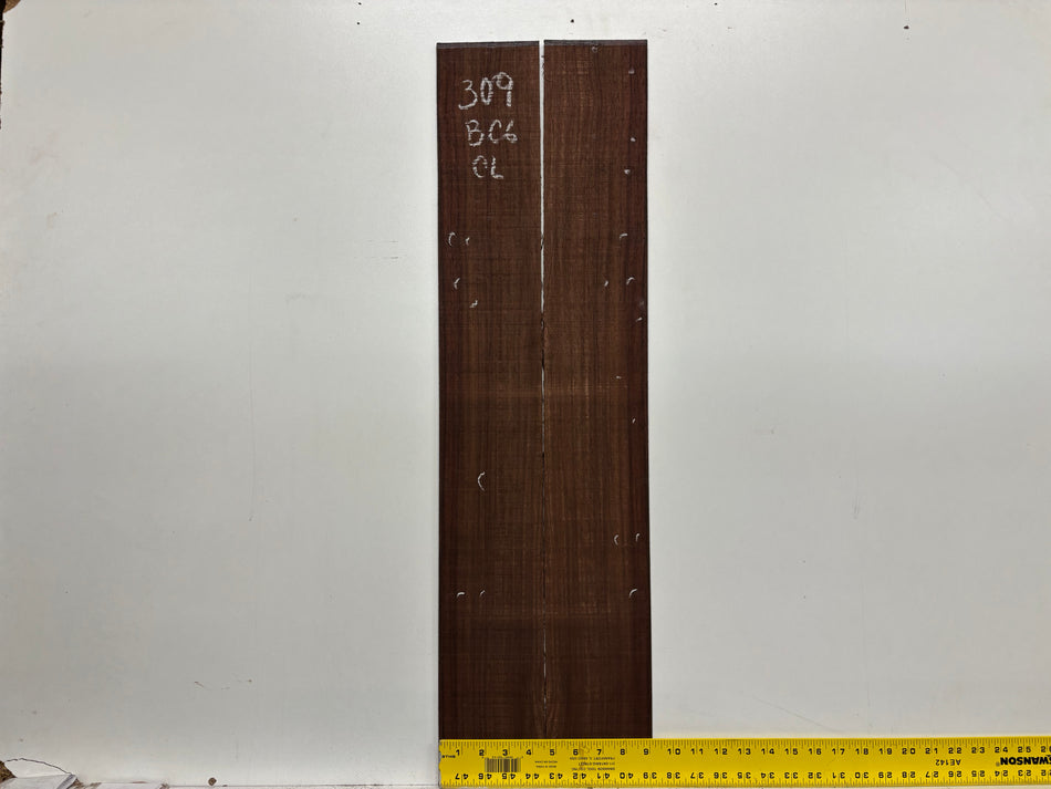 Segundos juegos de fondo y aros de caoba hondureña genuina