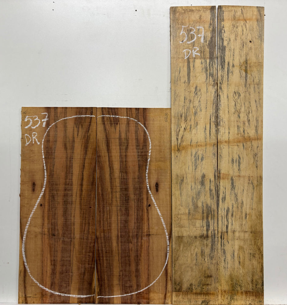 Royal Red Tamarind Dreadnought Guitar Back and Side Set #537