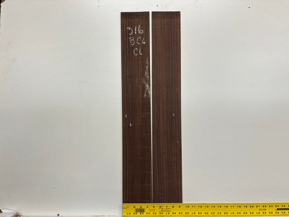 Segundos juegos de fondo y aros de caoba hondureña genuina