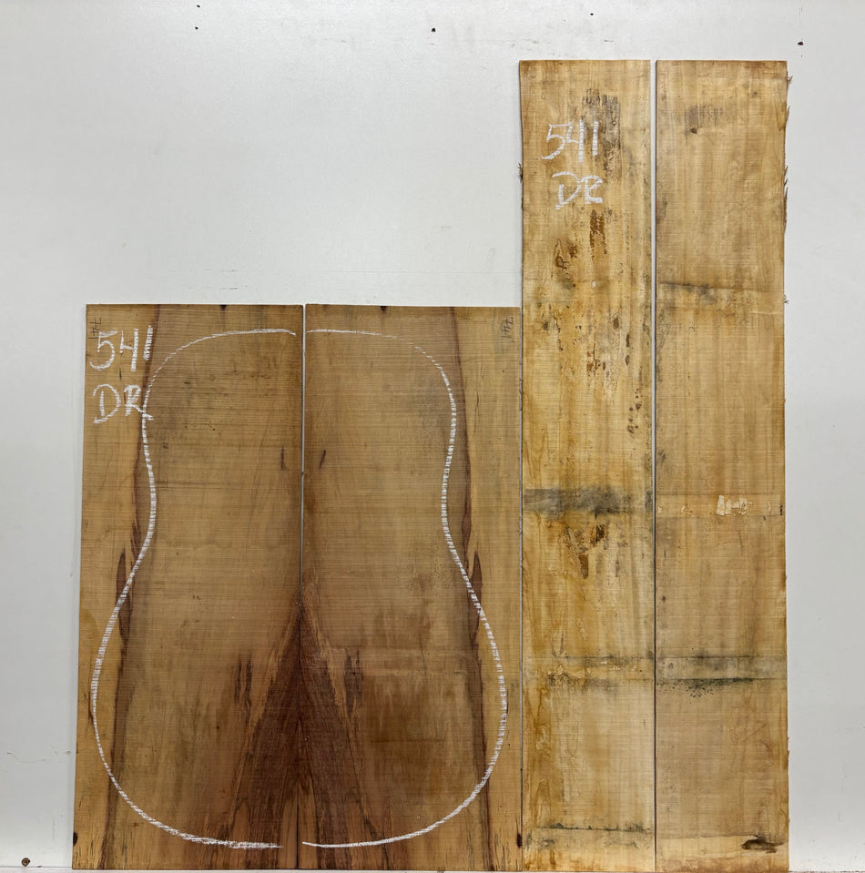 Royal Red Tamarind Dreadnought Guitar Back and Side Set #541