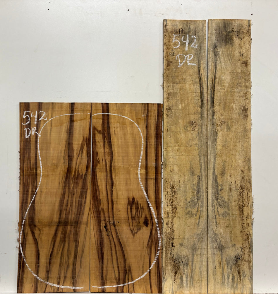 Royal Red Tamarind Dreadnought Guitar Back and Side Set #542