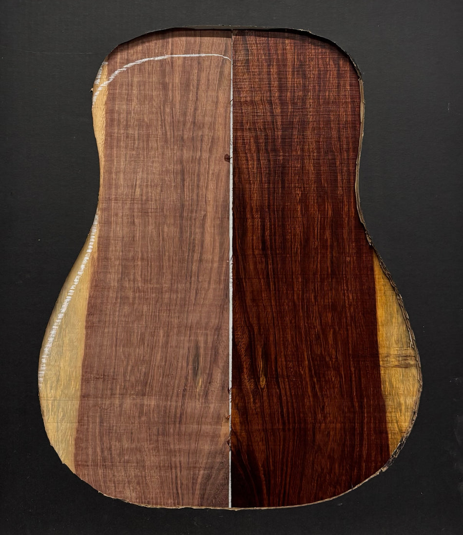 Royal Red Tamarind Dreadnought Guitar Back and Side Set #547