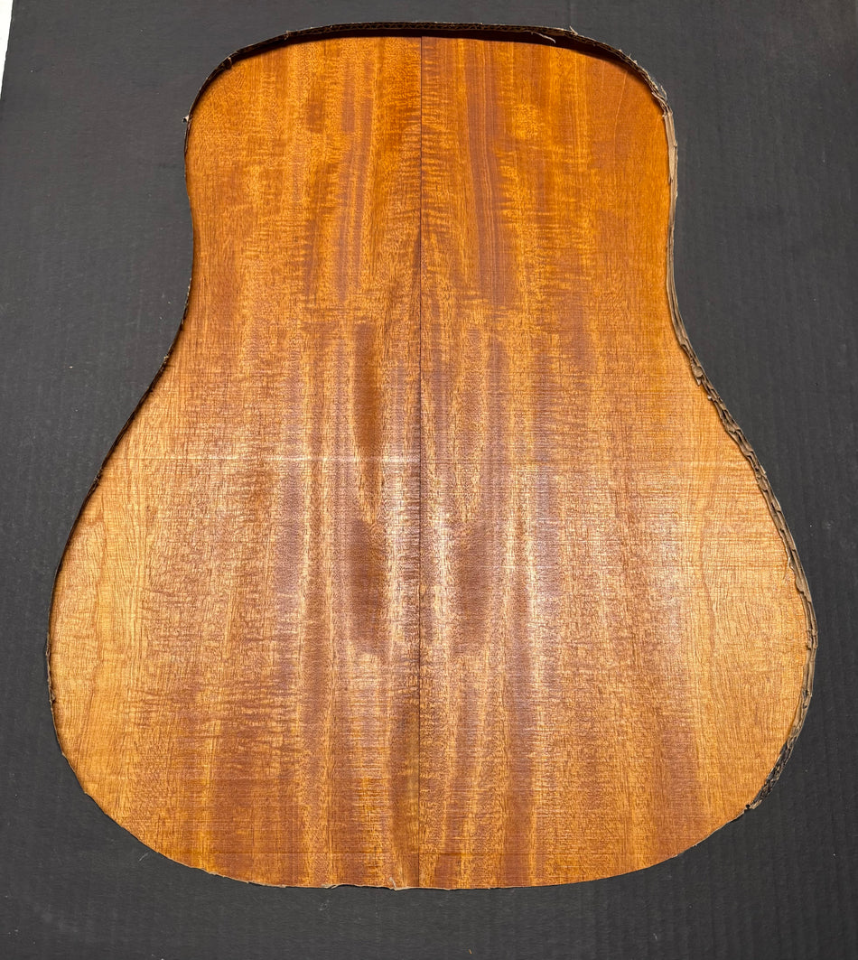 Flame Genuine Mahogany Dreadnought Guitar Back & Side Set #4051