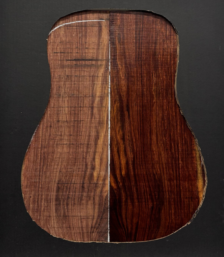 Royal Red Tamarind Dreadnought Guitar Back and Side Set #548