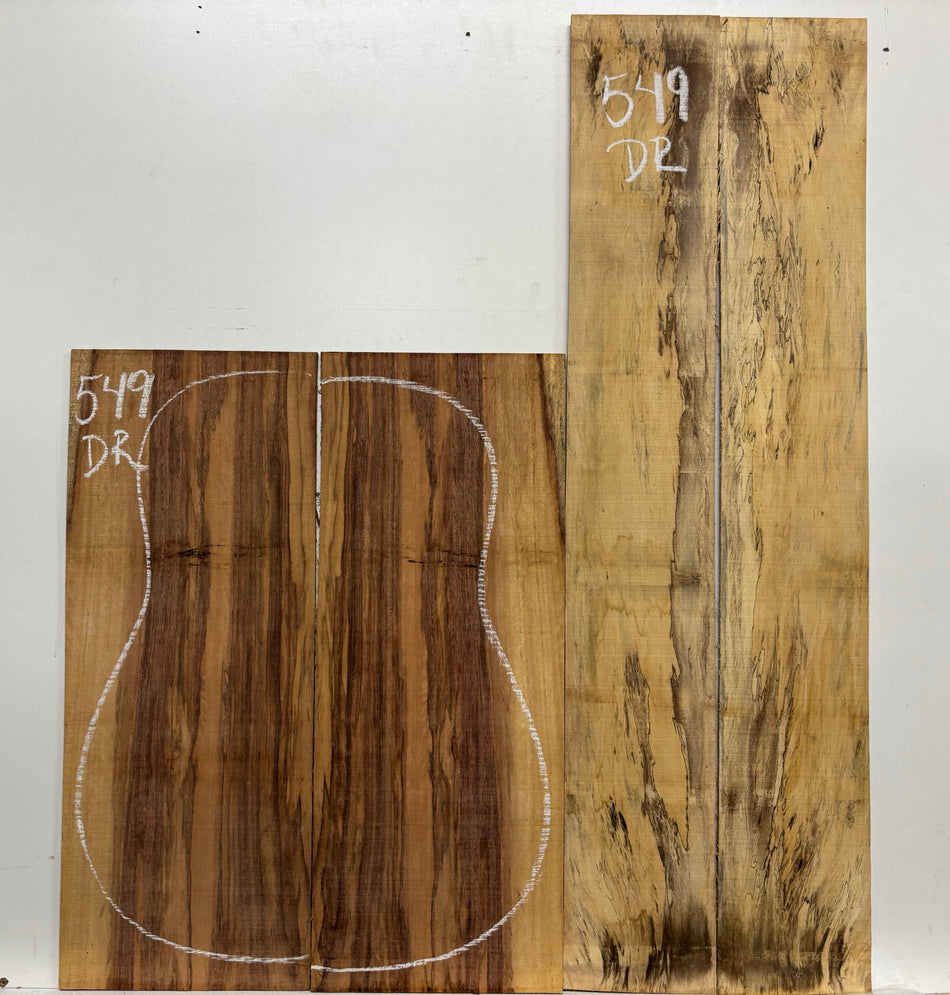 Royal Red Tamarind Dreadnought Guitar Back and Side Set #549