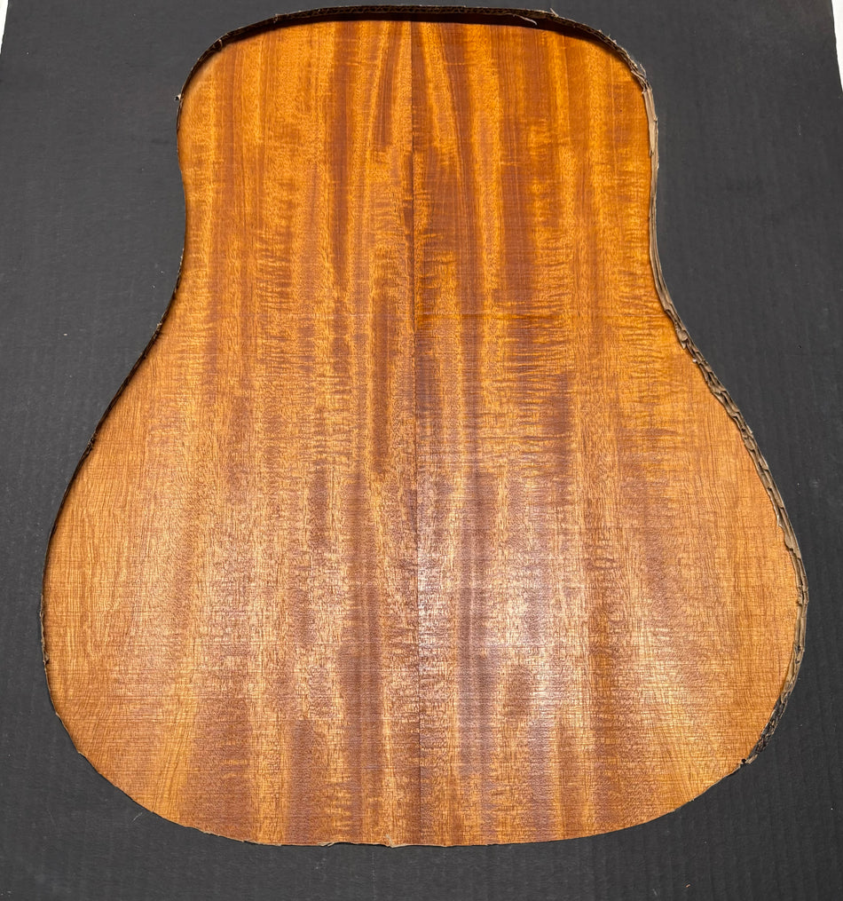 Flame Genuine Mahogany Dreadnought Guitar Back & Side Set #4052