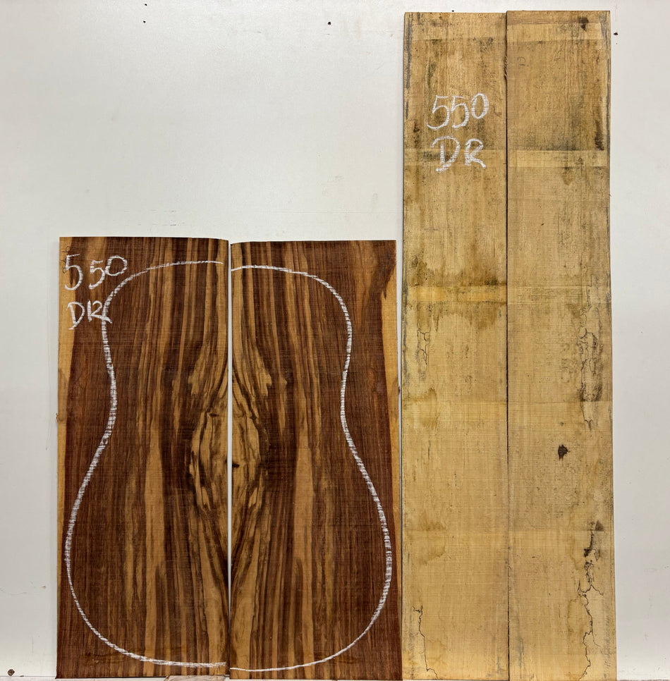 Royal Red Tamarind Dreadnought Guitar Back and Side Set #550