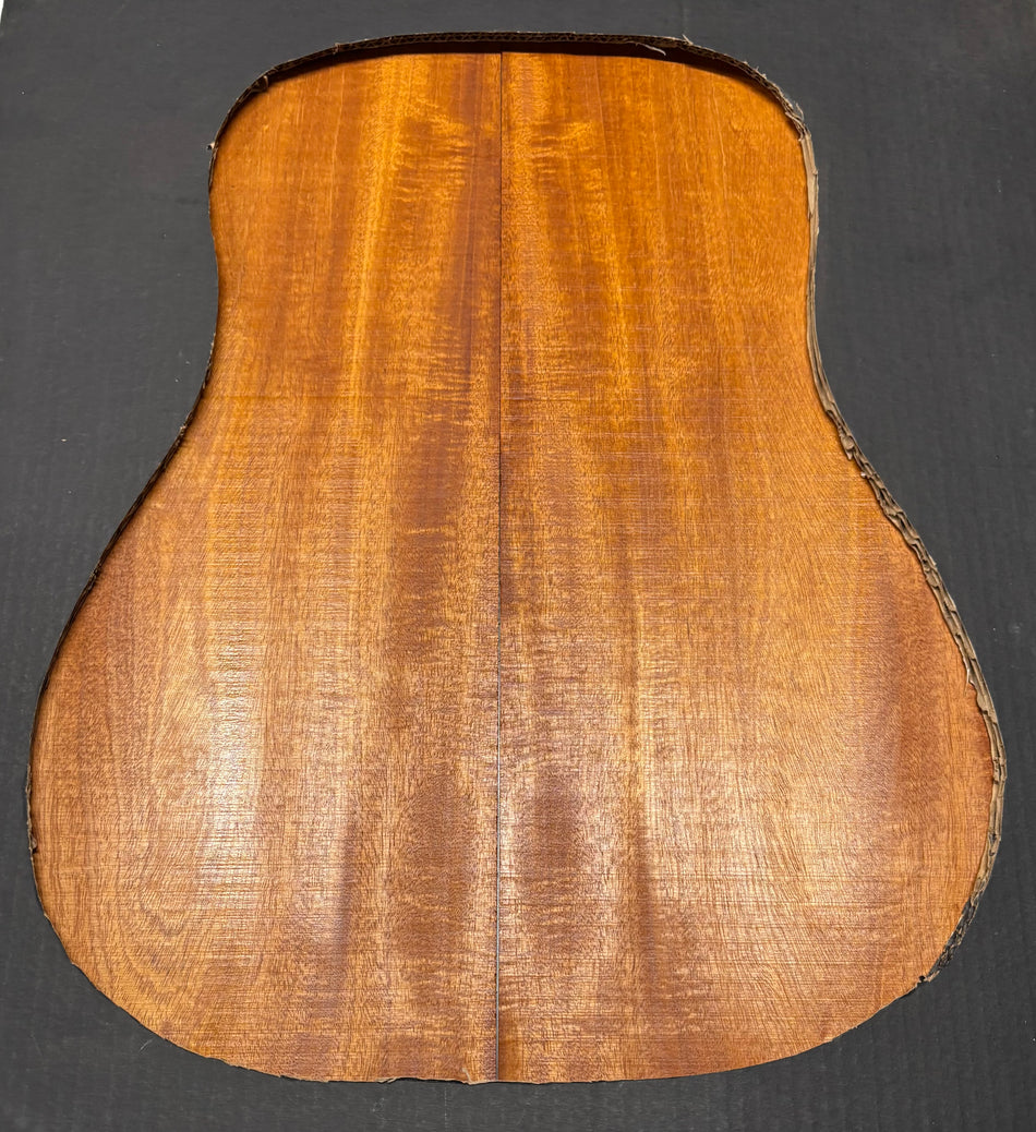 Flame Genuine Mahogany Dreadnought Guitar Back & Side Set #4053