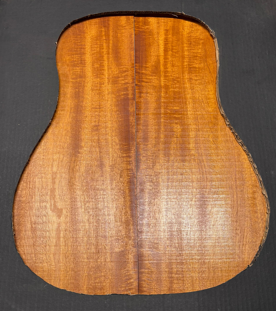 Flame Genuine Mahogany Dreadnought Guitar Back & Side Set #4054
