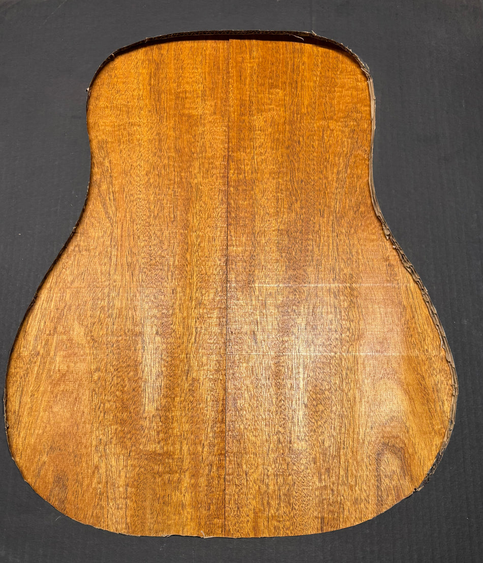 Flame Genuine Mahogany Dreadnought Guitar Back & Side Set #4056