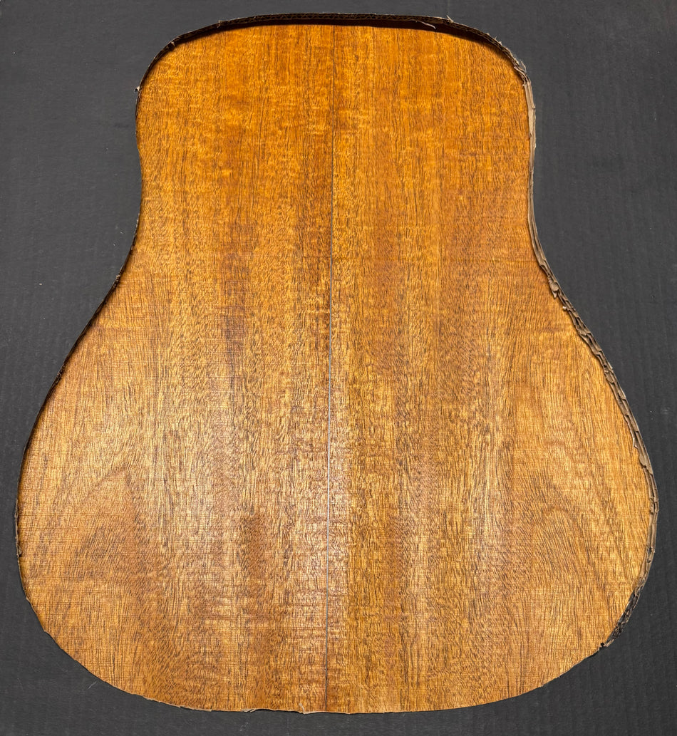 Flame Genuine Mahogany Dreadnought Guitar Back & Side Set #4057