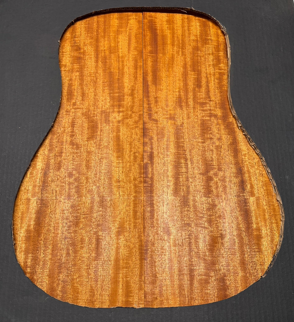 Flame Genuine Mahogany Dreadnought Guitar Back & Side Set #4059