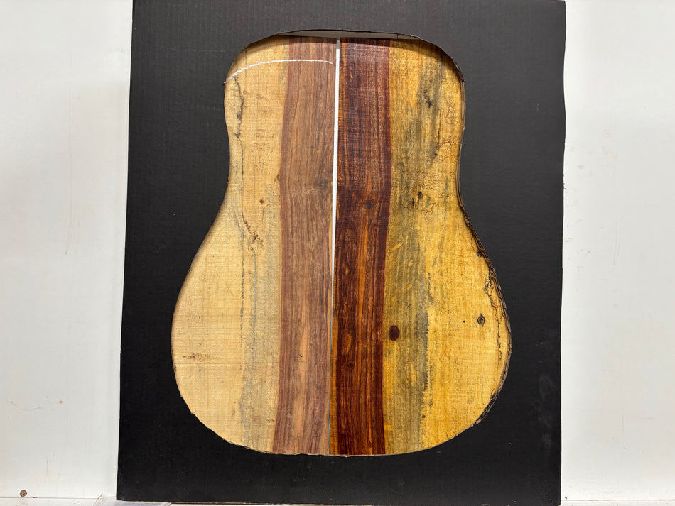 Juego de fondo y aros de guitarra de grado AAAA Dreadnought de palisandro de la India Oriental #61 