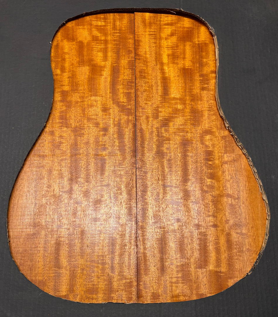 Flame Genuine Mahogany Dreadnought Guitar Back & Side Set #4061