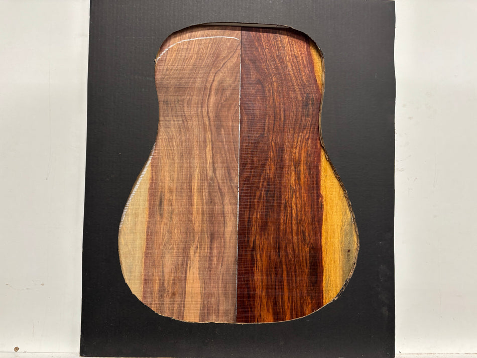 Juego de fondo y aros de guitarra de grado AAAA Dreadnought de palisandro de la India Oriental #61 