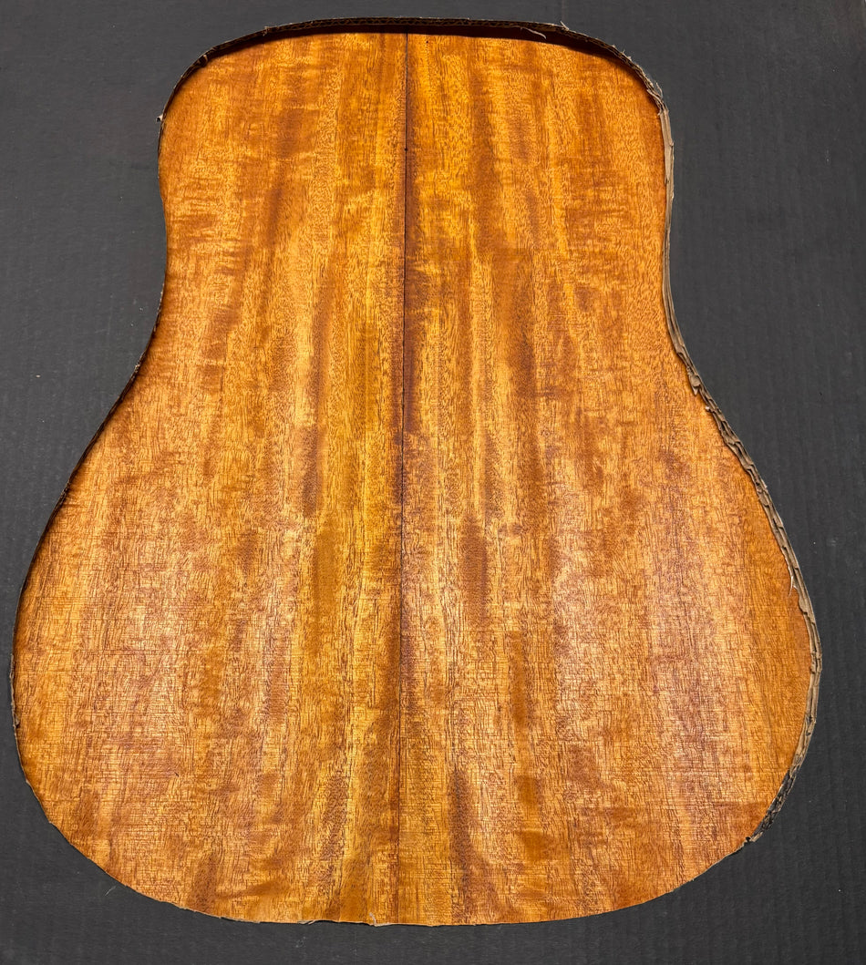 Flame Genuine Mahogany Dreadnought Guitar Back & Side Set #4063