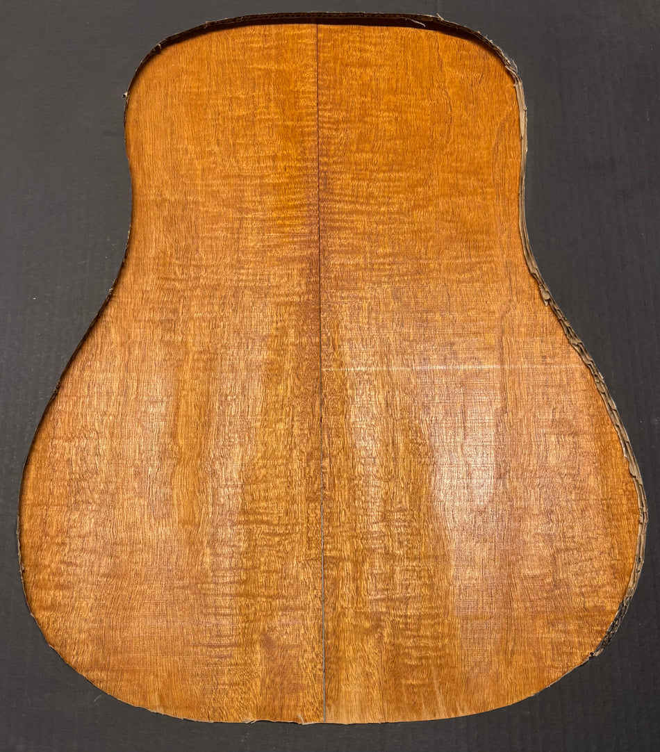 Flame Genuine Mahogany Dreadnought Guitar Back & Side Set #4065