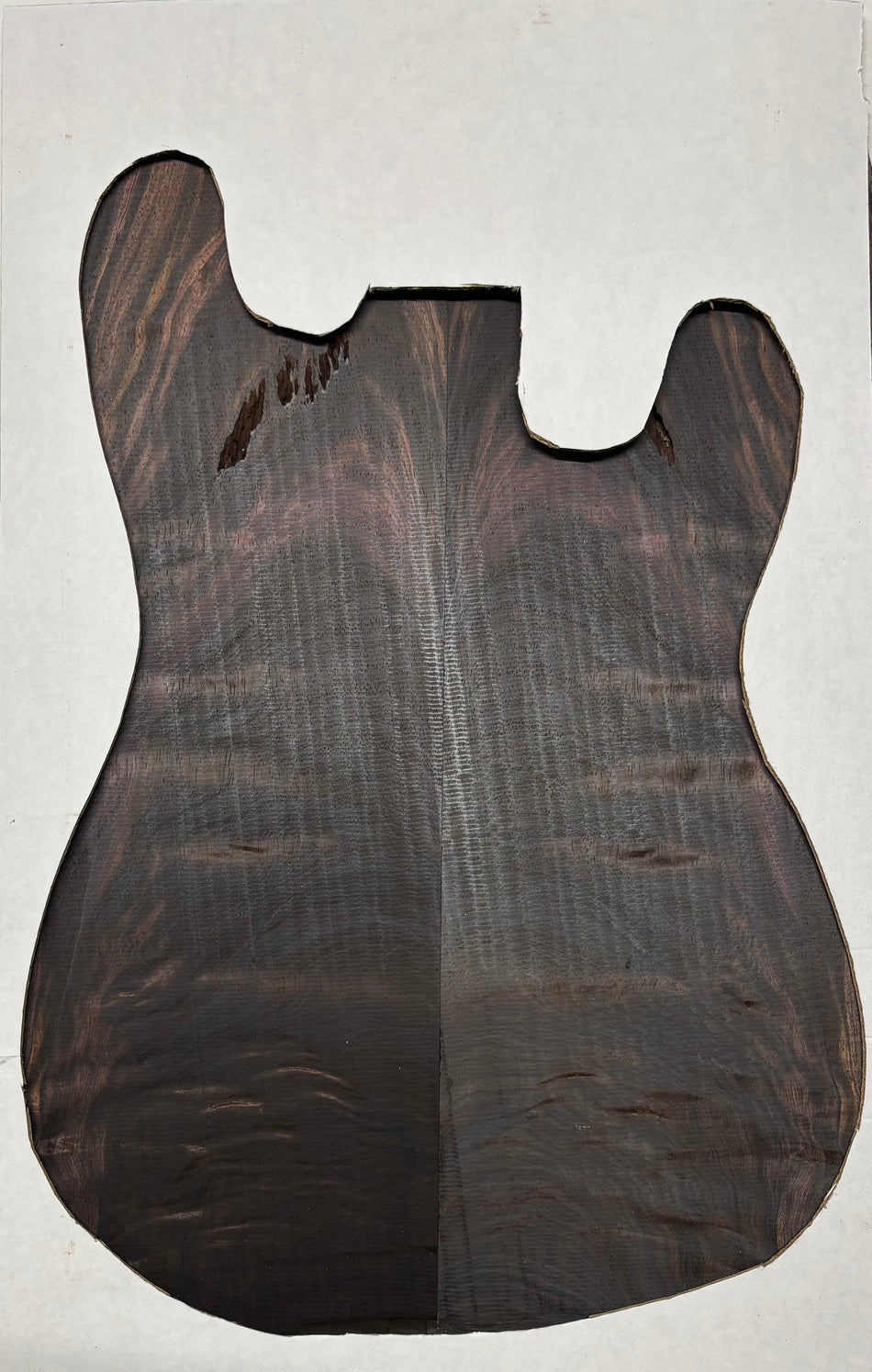 Rare Wild Grain Brazilian Rosewood Guitar Drop Top - 21" x 7-1/8" x 1/4" #201