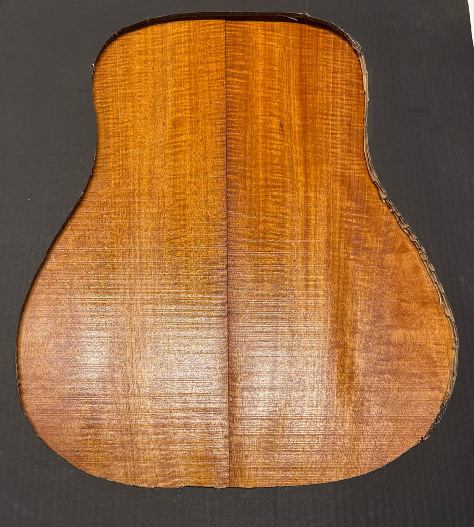 Flame Genuine Mahogany Dreadnought Guitar Back & Side Set #4067