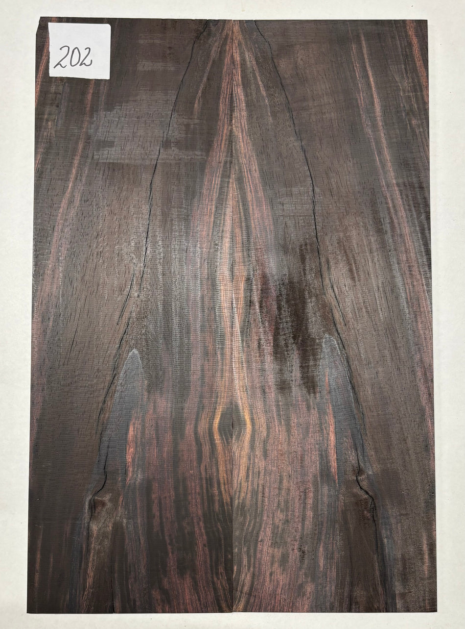 Rare Wild Grain Brazilian Rosewood Guitar Drop Top - 21" x 7-1/8" x 1/4" #202