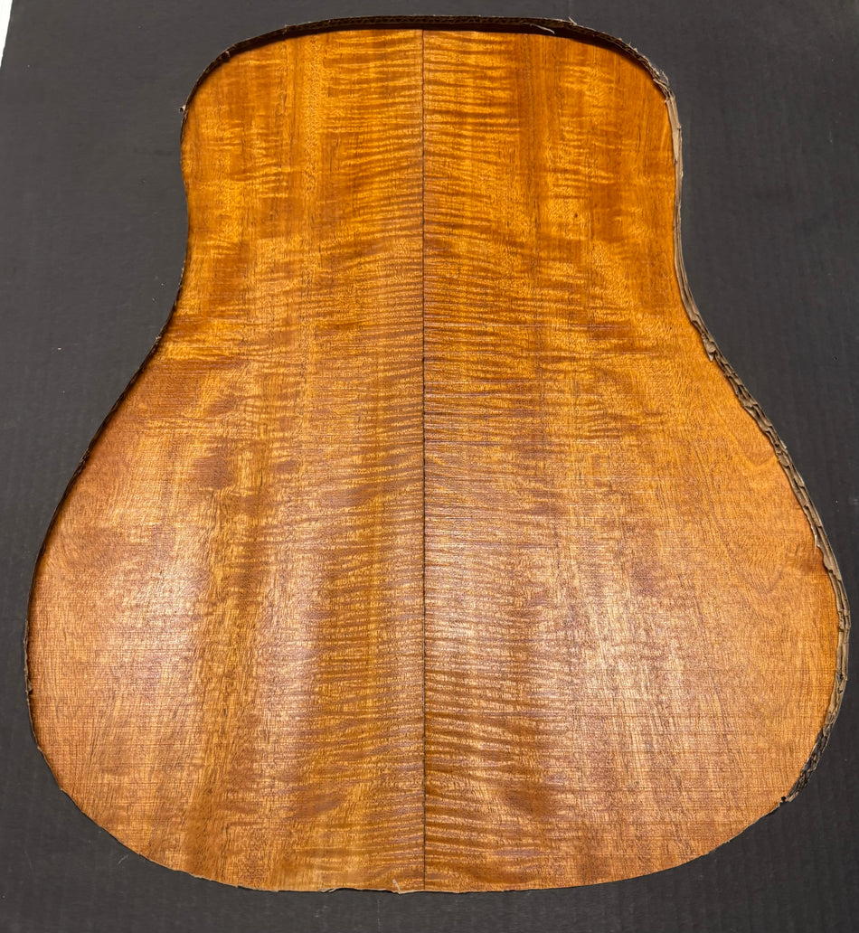 Flame Genuine Mahogany Dreadnought Guitar Back & Side Set #4069