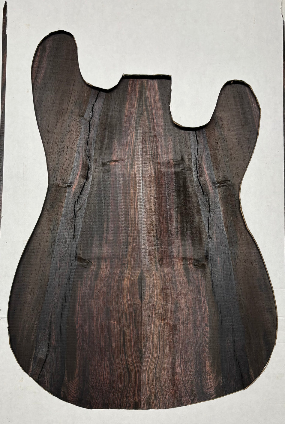 Rare Wild Grain Brazilian Rosewood Guitar Drop Top - 21" x 7-1/8" x 1/4" #203