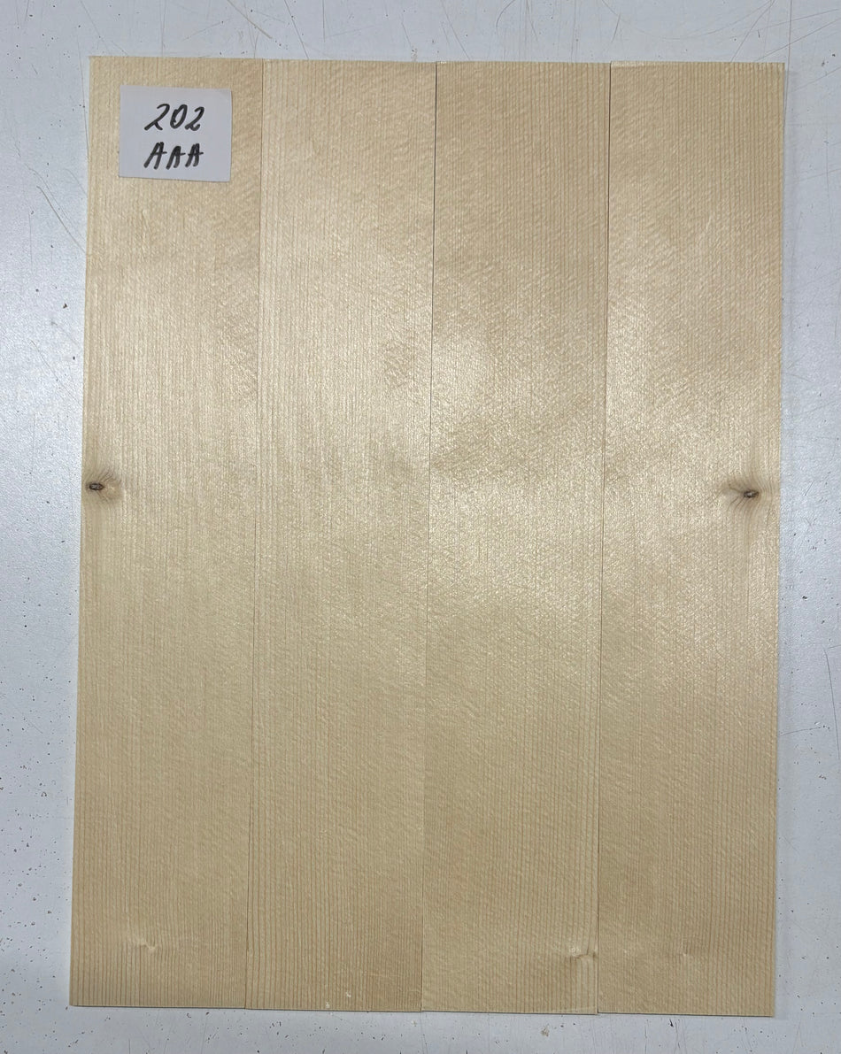 4 Piece German Spruce Baritone Ukulele Guitar Top- AAA Grade #202