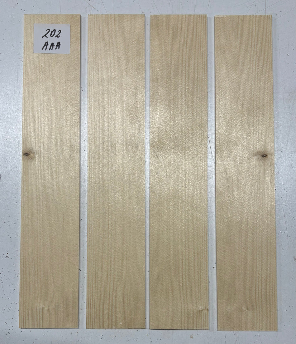 4 Piece German Spruce Baritone Ukulele Guitar Top- AAA Grade #202