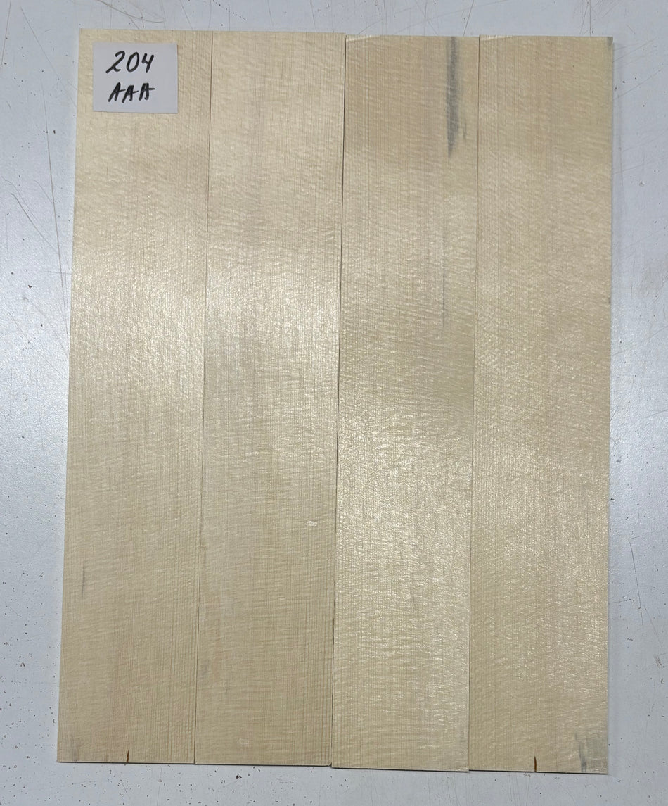 4 Piece German Spruce Baritone Ukulele Guitar Top- AAA Grade #204