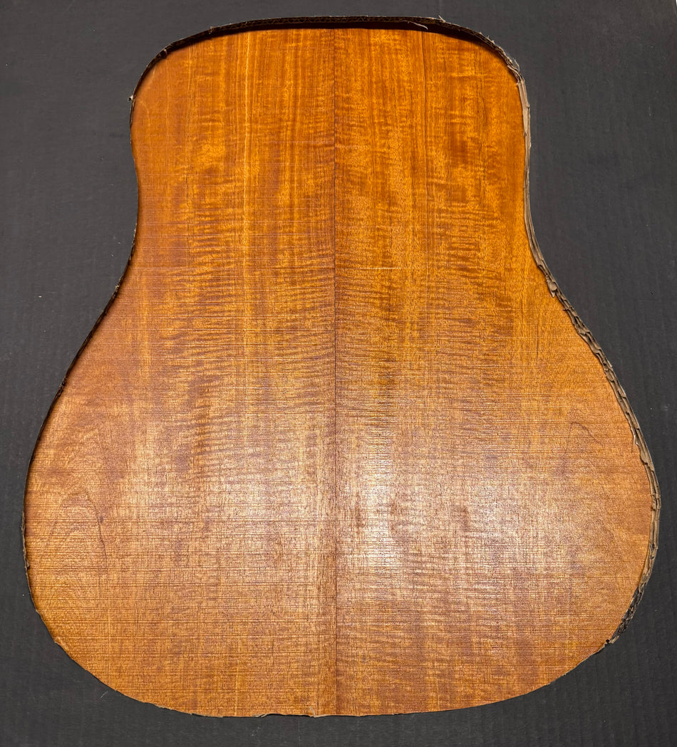 Flame Genuine Mahogany Dreadnought Guitar Back & Side Set #4072