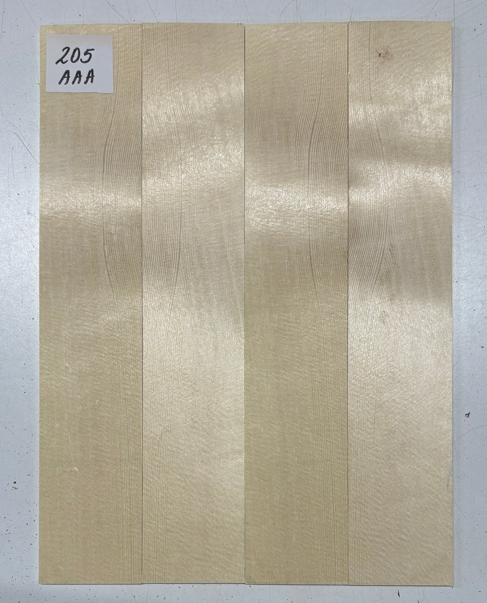 4 Piece German Spruce Baritone Ukulele Guitar Top- AAA Grade #205