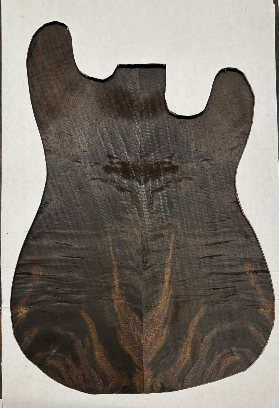 Rare Wild Grain Brazilian Rosewood Guitar Drop Top - 21" x 7-1/8" x 1/4" #206