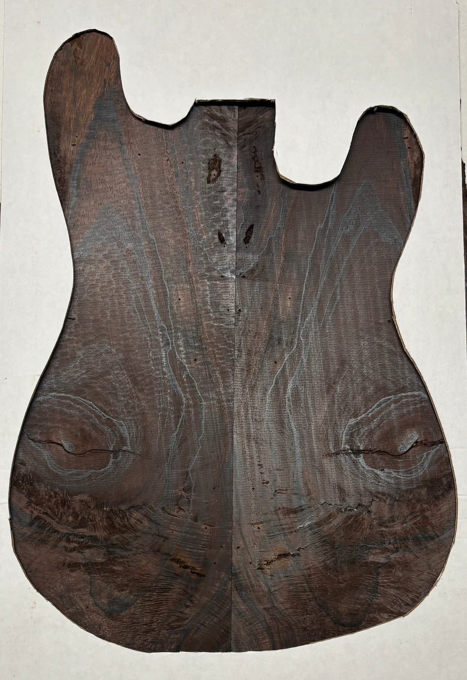 Rare Wild Grain Brazilian Rosewood Guitar Drop Top - 21" x 7-1/8" x 1/4" #207