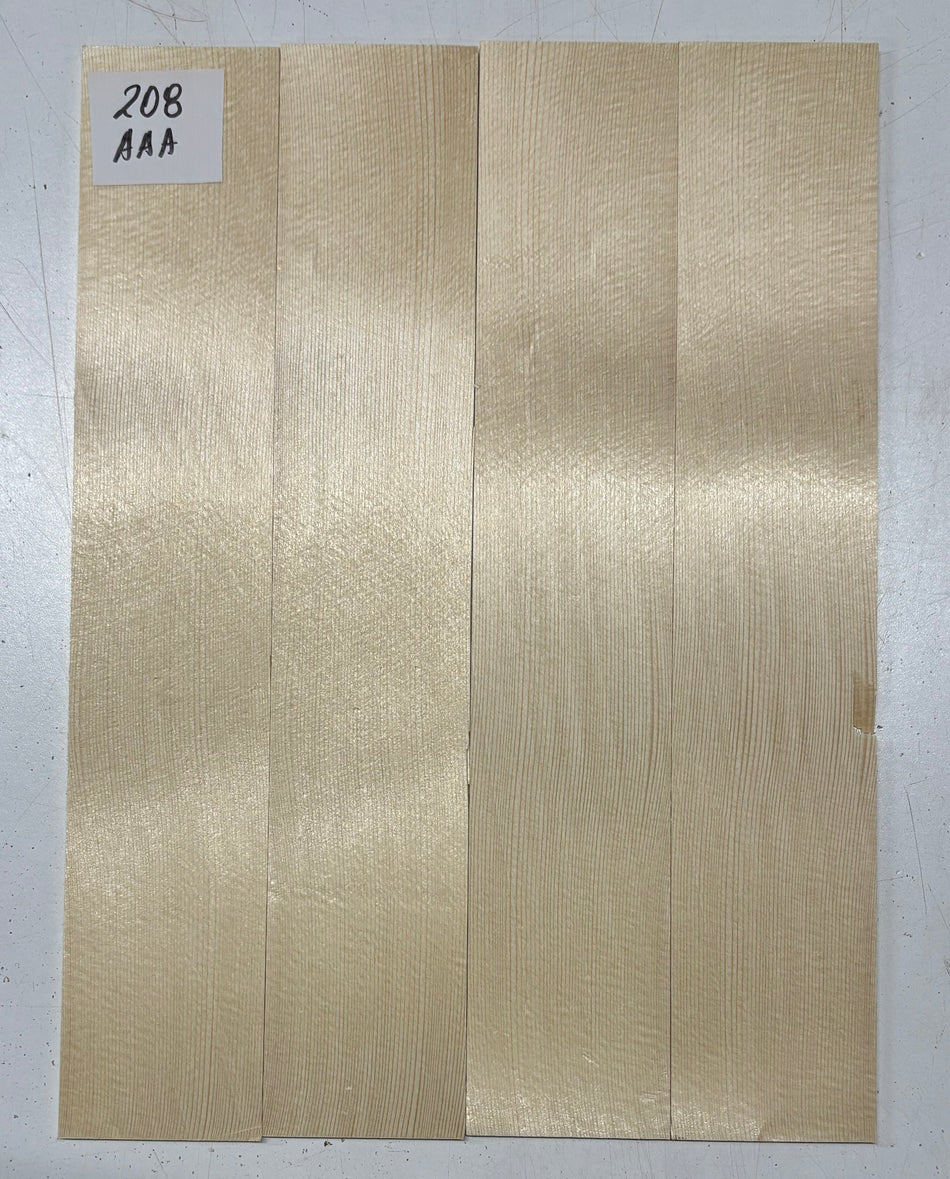 4 Piece German Spruce Baritone Ukulele Guitar Top- AAA Grade #208