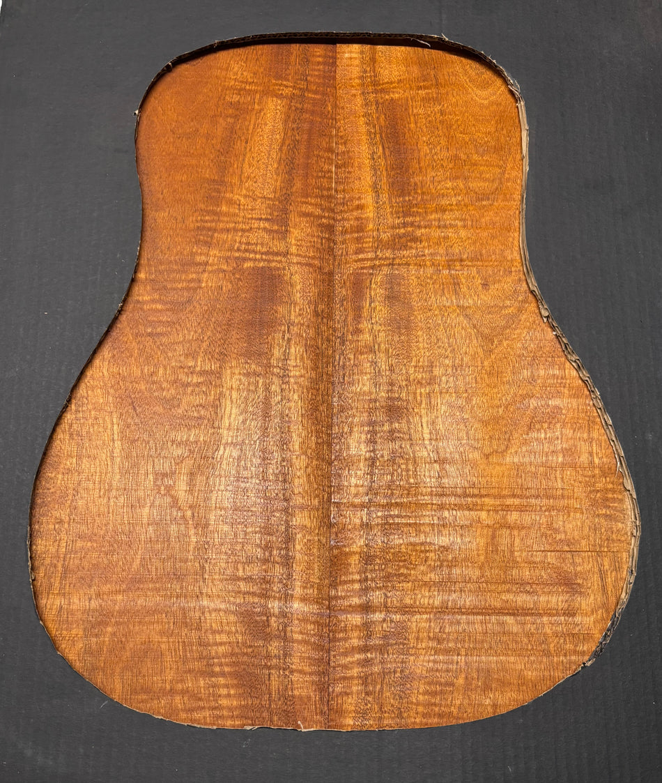 Flame Genuine Mahogany Dreadnought Guitar Back & Side Set #4075