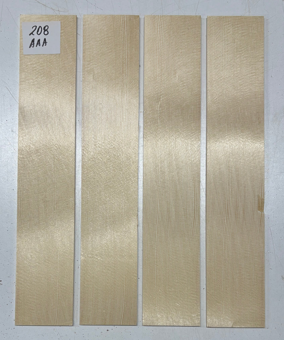 4 Piece German Spruce Baritone Ukulele Guitar Top- AAA Grade #208